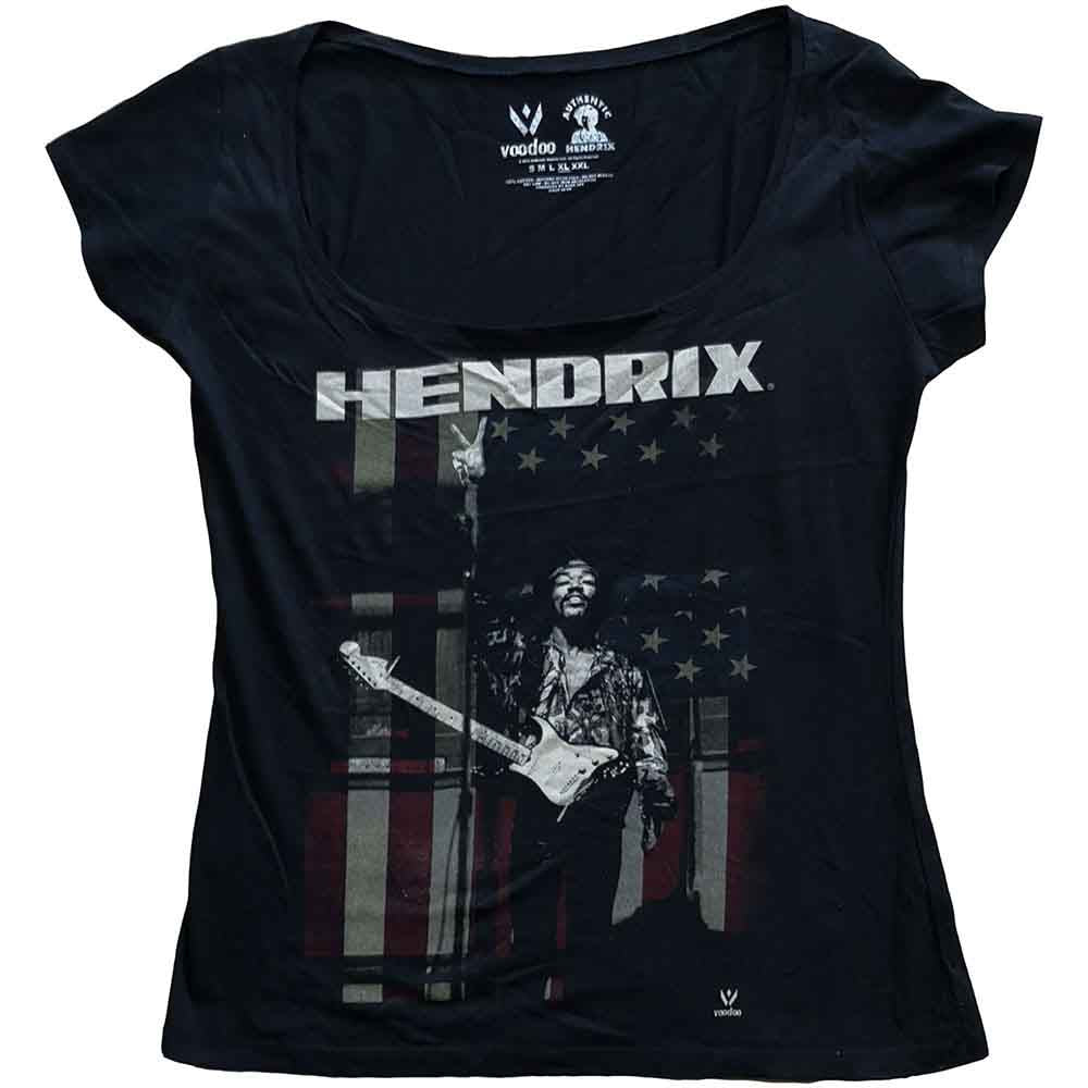 Jimi Hendrix | Peace Flag - T-Shirt Black
