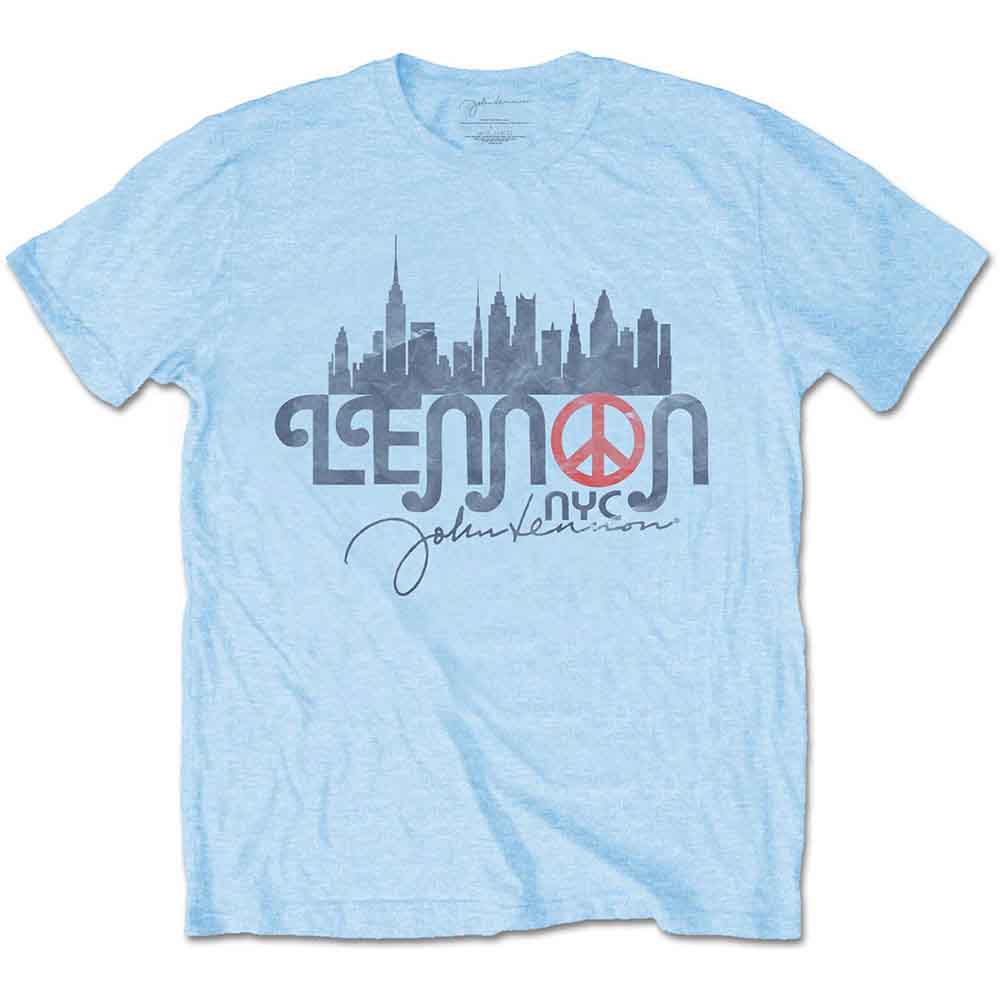 John Lennon | NYC Skyline - T-Shirt Blue