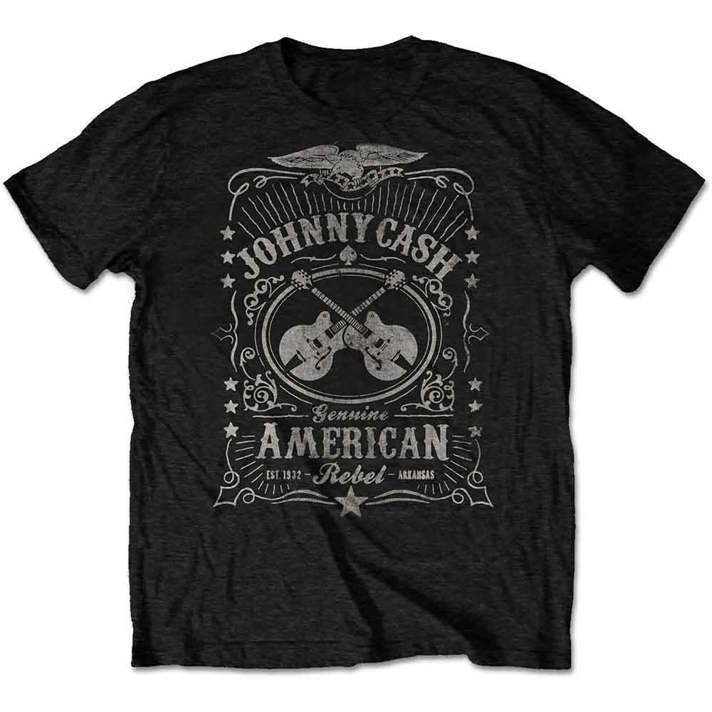 Johnny Cash | American Rebel - T-Shirt Black