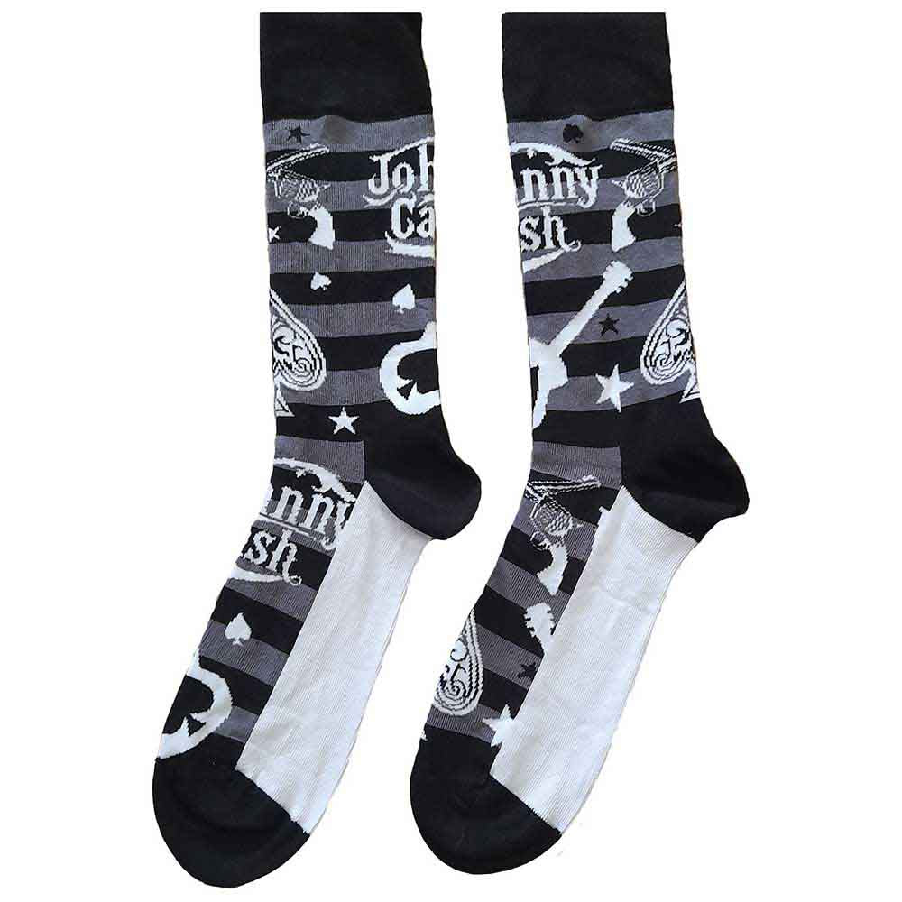 Johnny Cash | Guitars 'n Guns - Socks Black, White, Grey