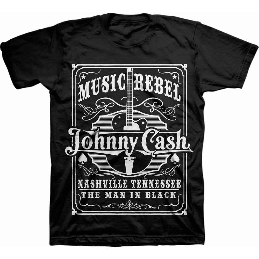 Johnny Cash | Music Rebel - T-Shirt Black
