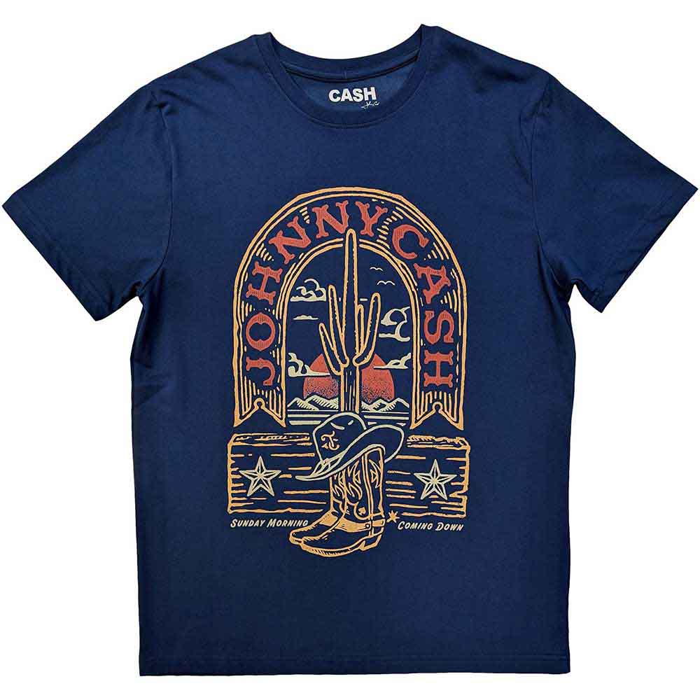Johnny Cash | Sunday Morning - T-Shirt Blue