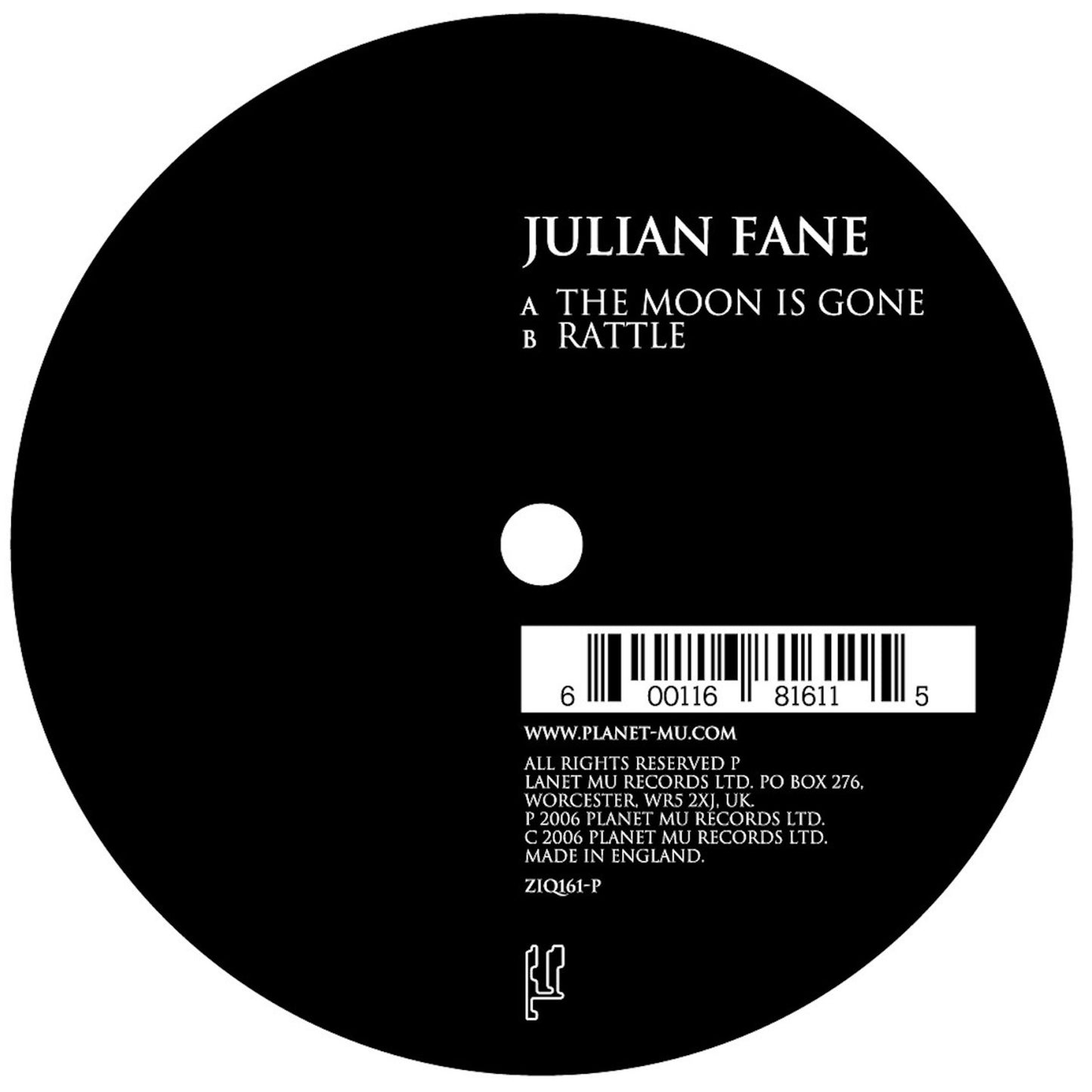Julian Fane | The Moon Is Gone - 7" - Vinyl
