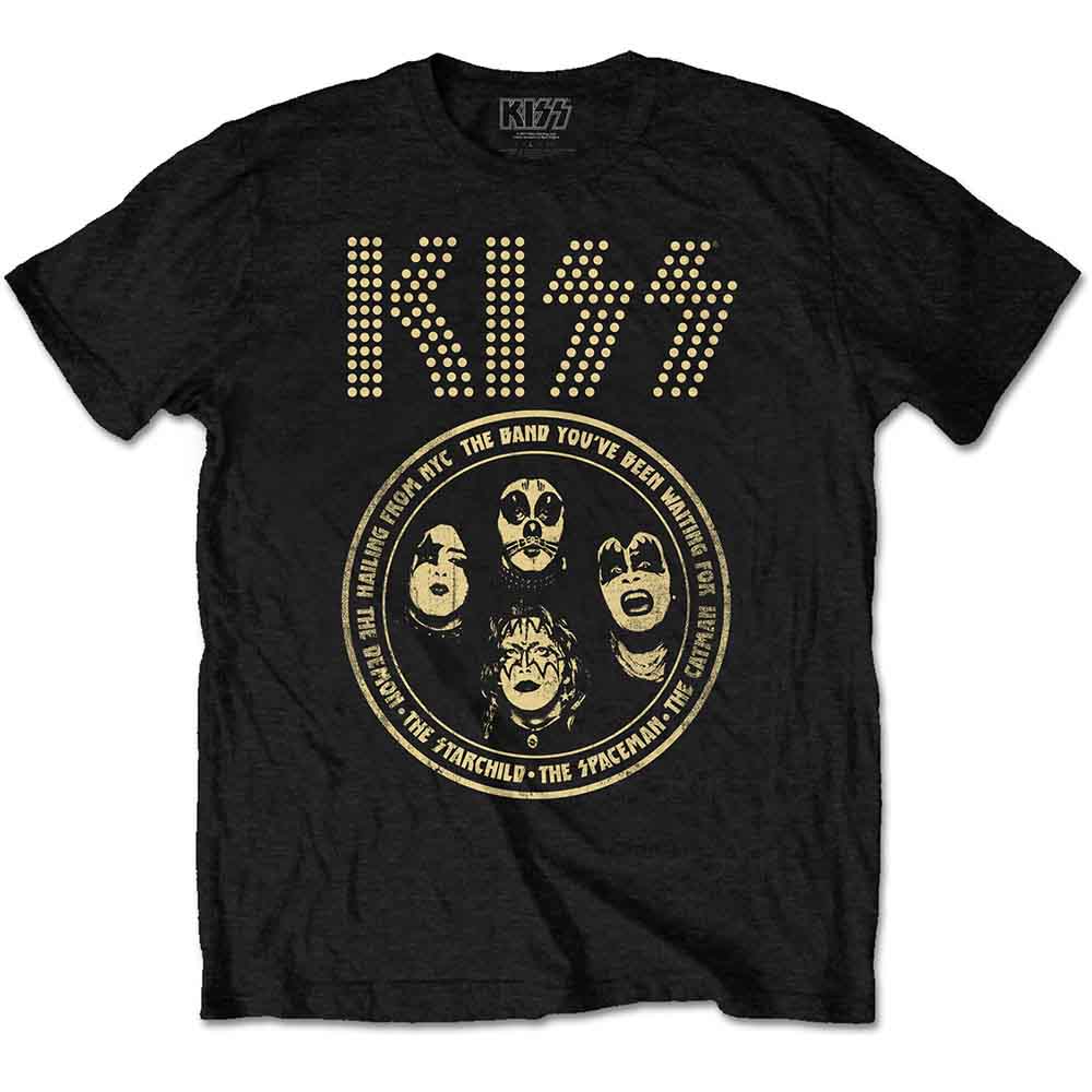 Kiss | Band Circle - T-Shirt Black