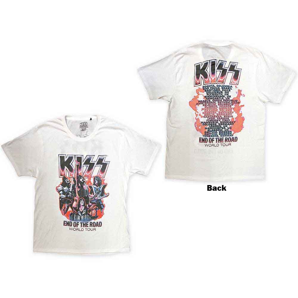 Kiss | End Of The Road Band Playing - T-Shirt White