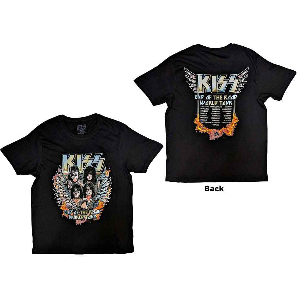 Kiss | End Of The Road Wings - T-Shirt Black