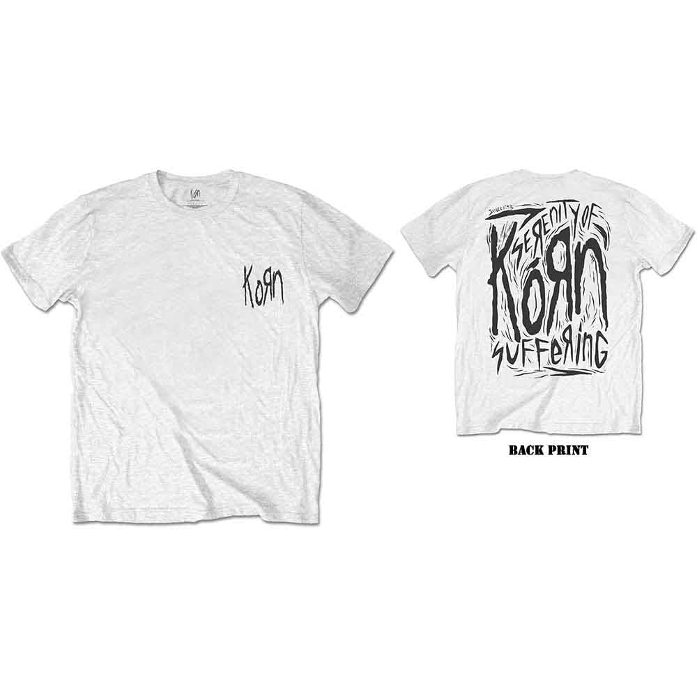 Korn | Scratched Type - T-Shirt White