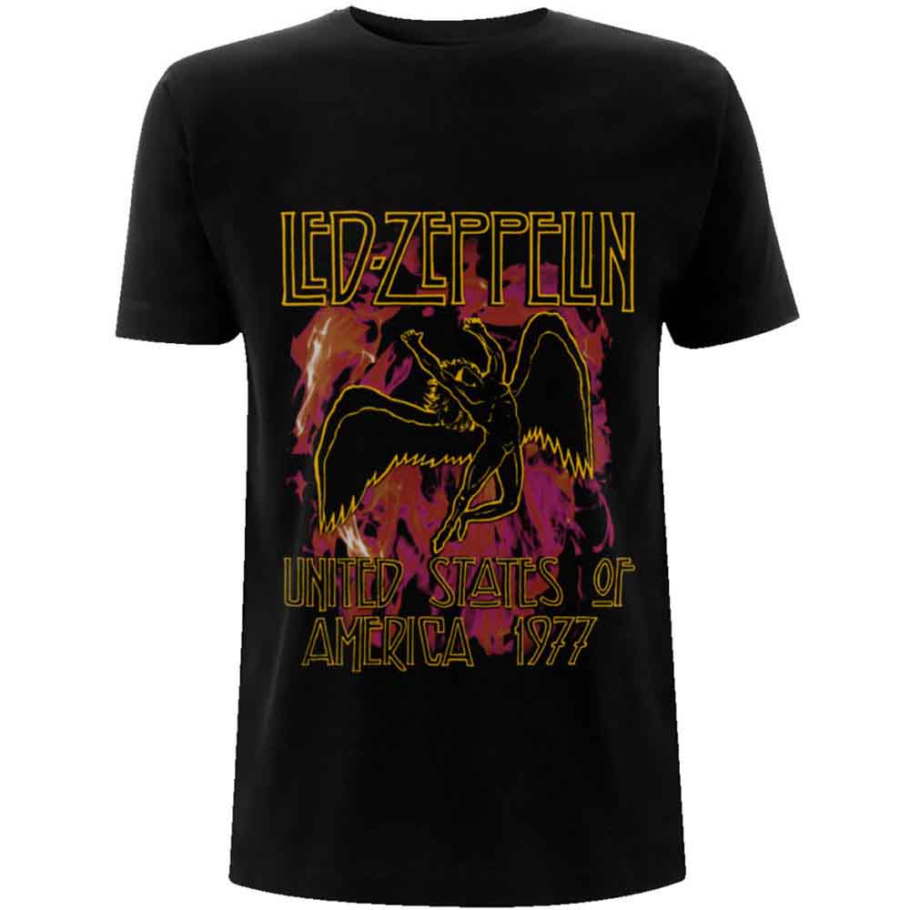 Led Zeppelin | Black Flames - T-Shirt Black