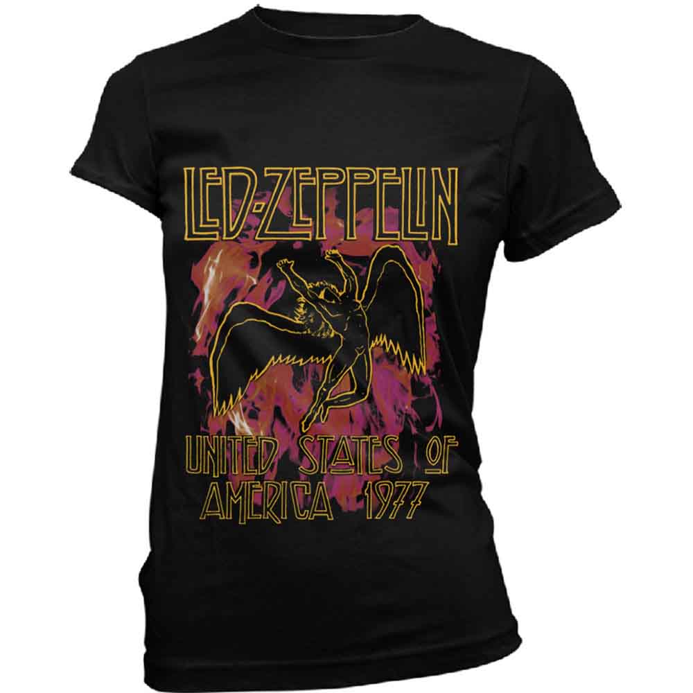 Led Zeppelin | Black Flames - T-Shirt Black