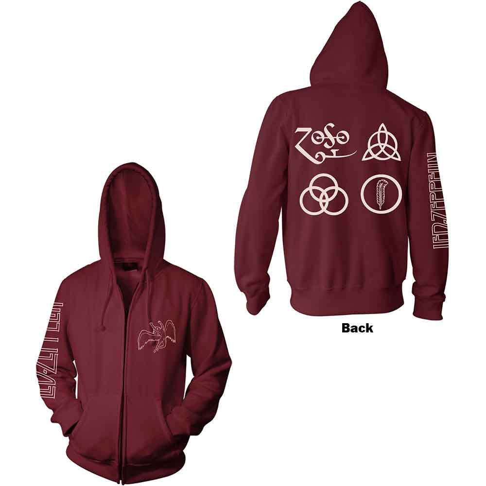 Led Zeppelin | Symbols - Sweatshirt Red