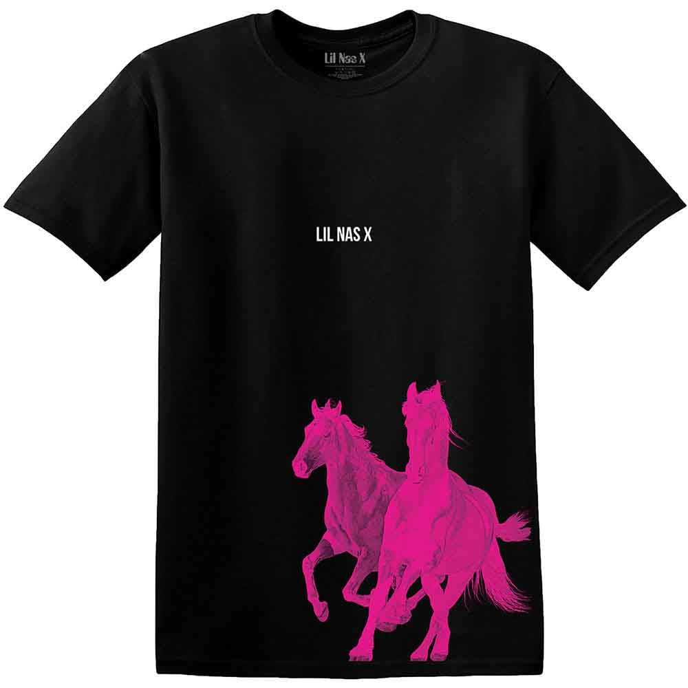 Lil Nas X | Pink Horses - T-Shirt Black