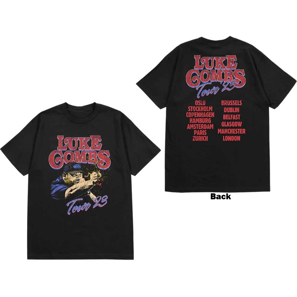 Luke Combs | Tour '23 Smashing Beer - T-Shirt Black