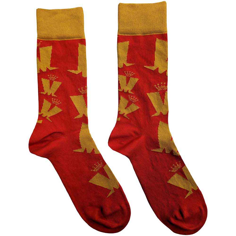 Madness | Crown & M Pattern - Socks Red