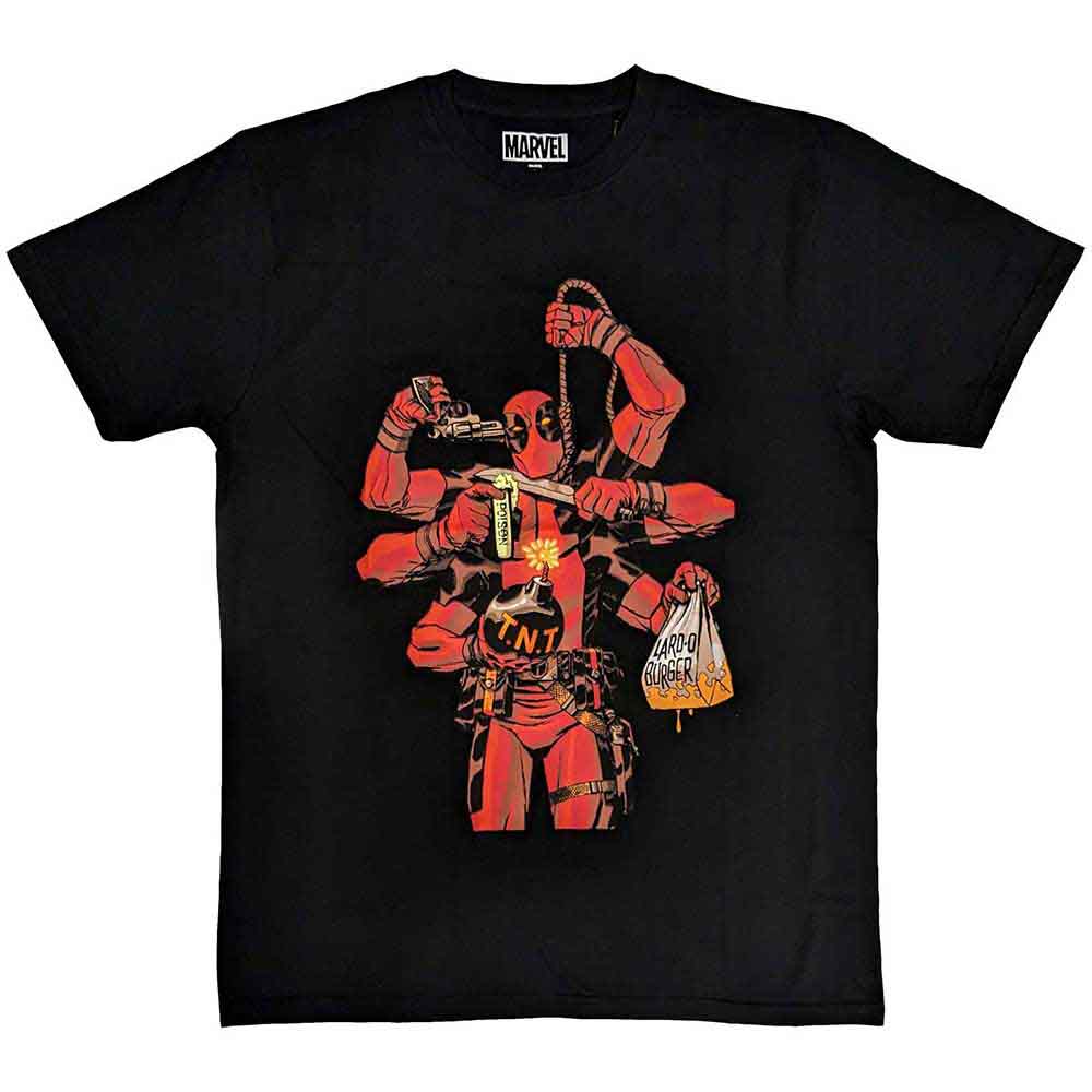 Marvel Comics | Deadpool Arms - T-Shirt Black