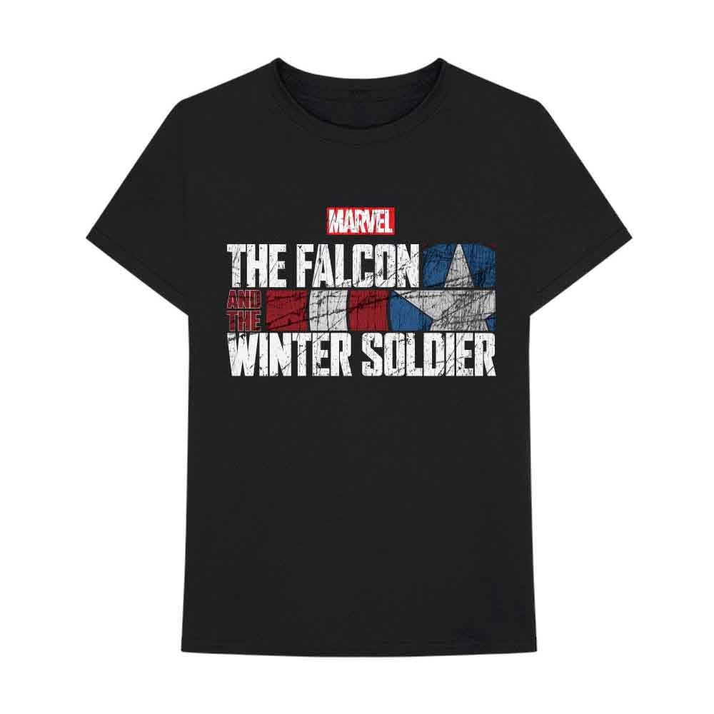 Marvel Comics | Falcon & Winter Soldier Text Logo - Black