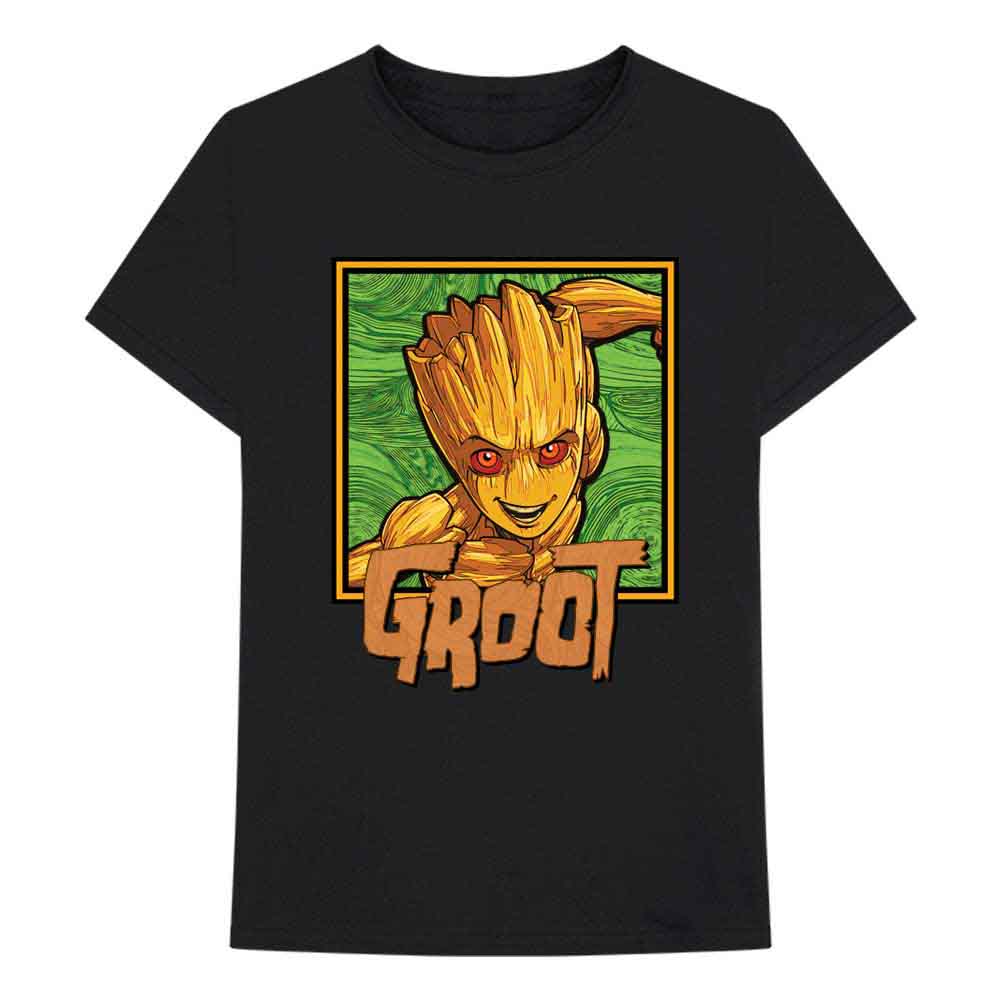 Marvel Comics | I am Groot - Groot Square - T-Shirt Black