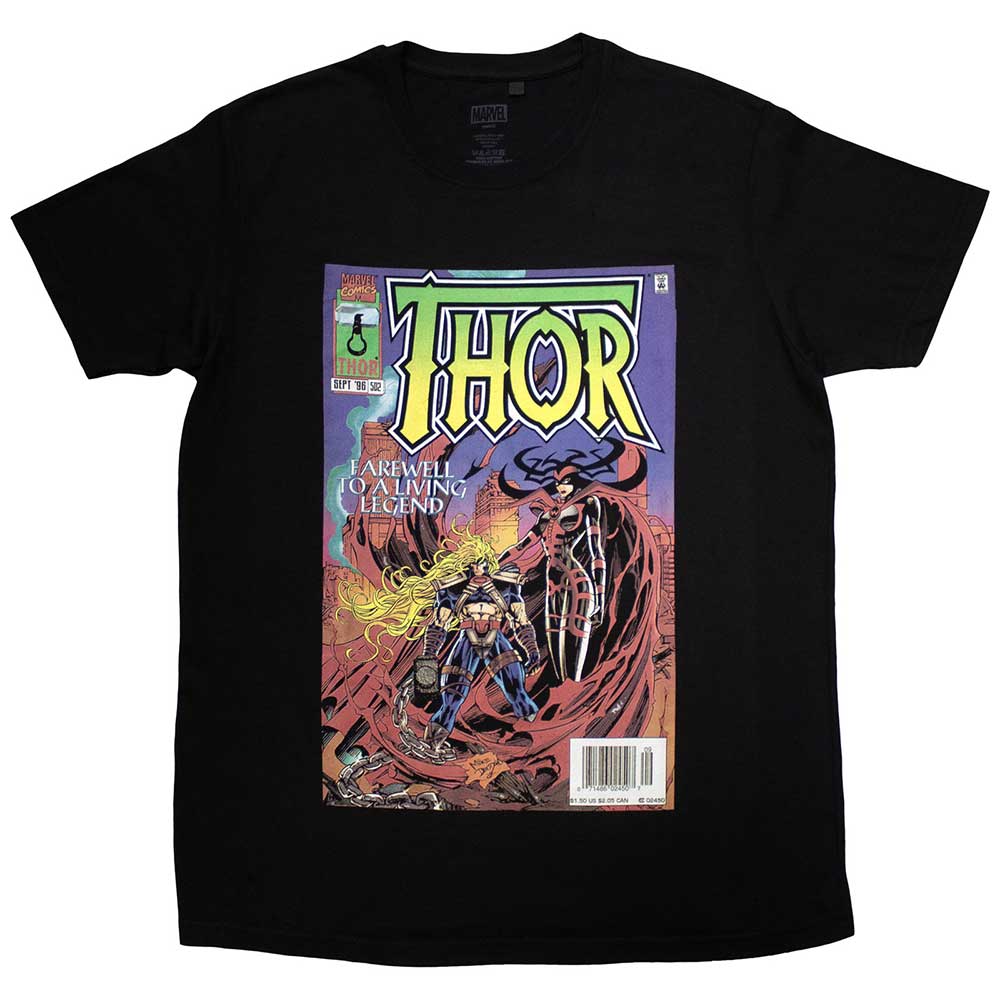 Marvel Comics | Thor Living Legend Comic Cover - Black