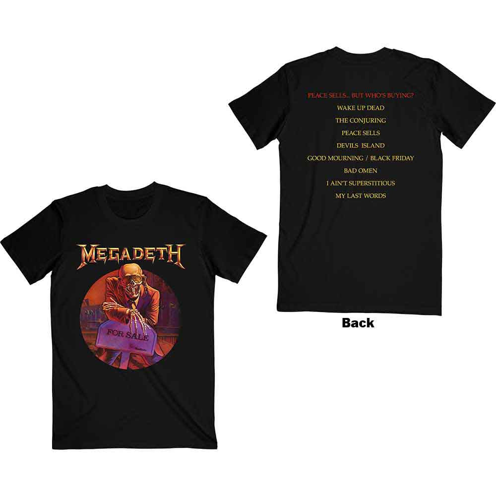 Megadeth | Peace Sells… Track list - T-Shirt Black
