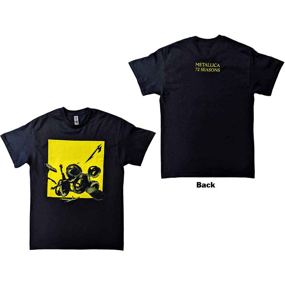 Metallica | 72 Seasons Broken/Burnt Drums - T-Shirt Black