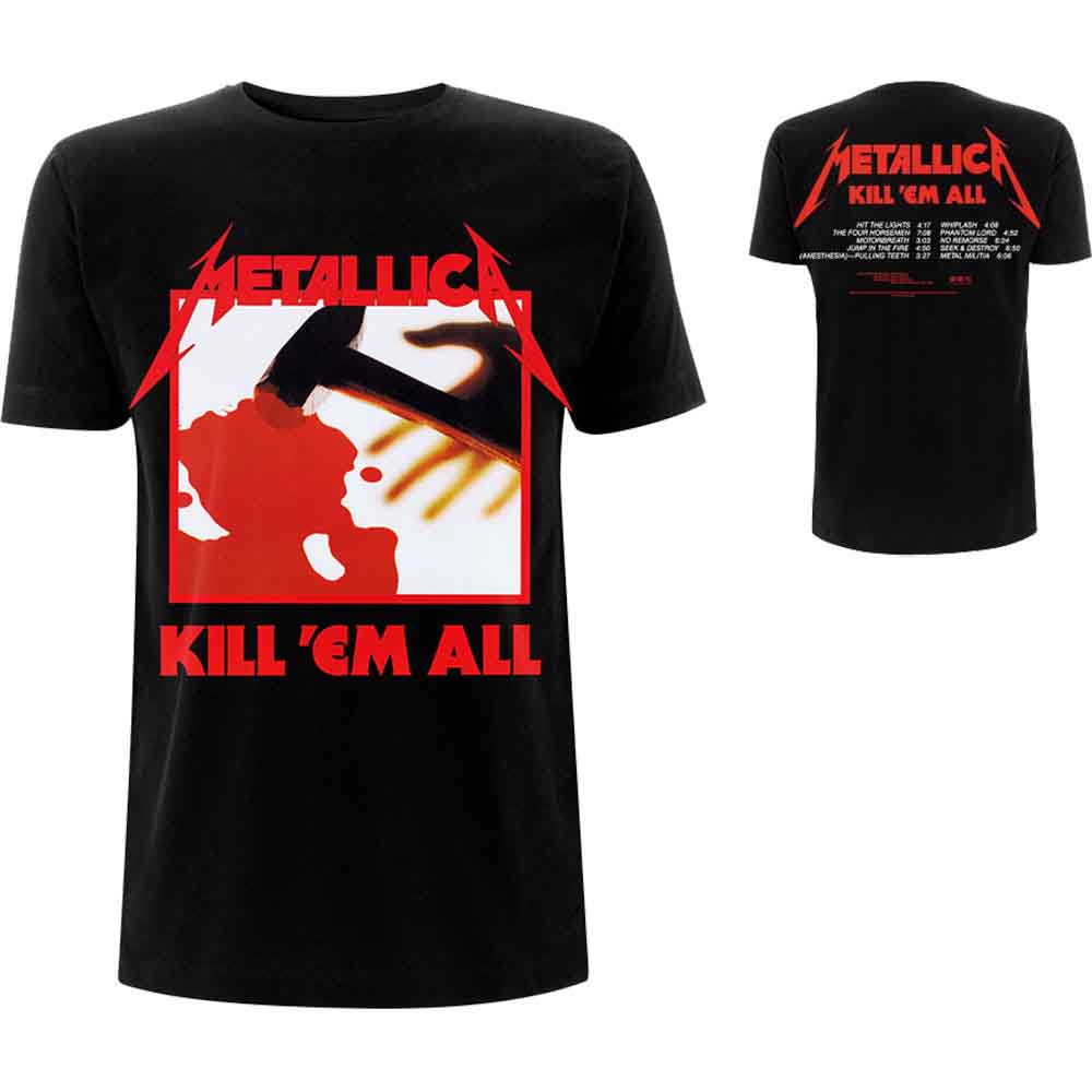 Metallica | Kill 'Em All Tracks - T-Shirt Black