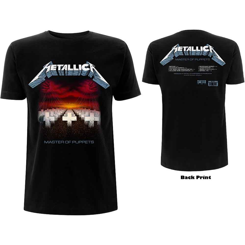 Metallica | Master of Puppets Tracks - T-Shirt Black