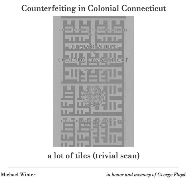MICHAEL WINTER | Counterfeiting in Colonial Connecticut / a lot of tiles (trivial scan) - CD