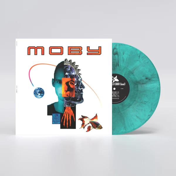 Moby | Moby (Black, White & Blue Marbled Colored Vinyl, 140 Gram Vinyl) - Vinyl