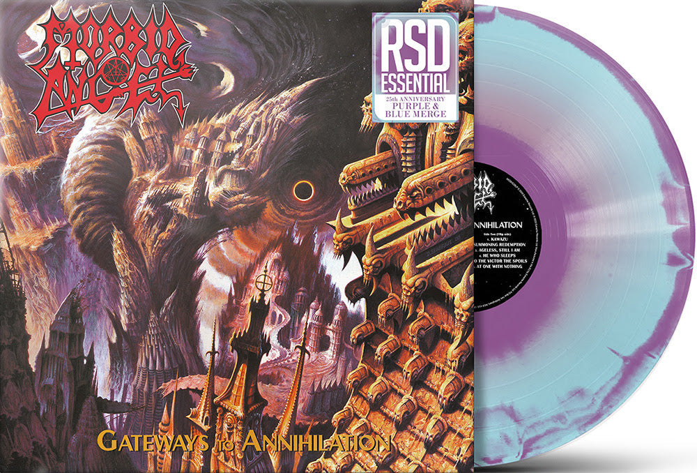 Morbid Angel | Gateways To Annihilation (Indie Exclusive) (Purple Blue Merge Vinyl) - Vinyl