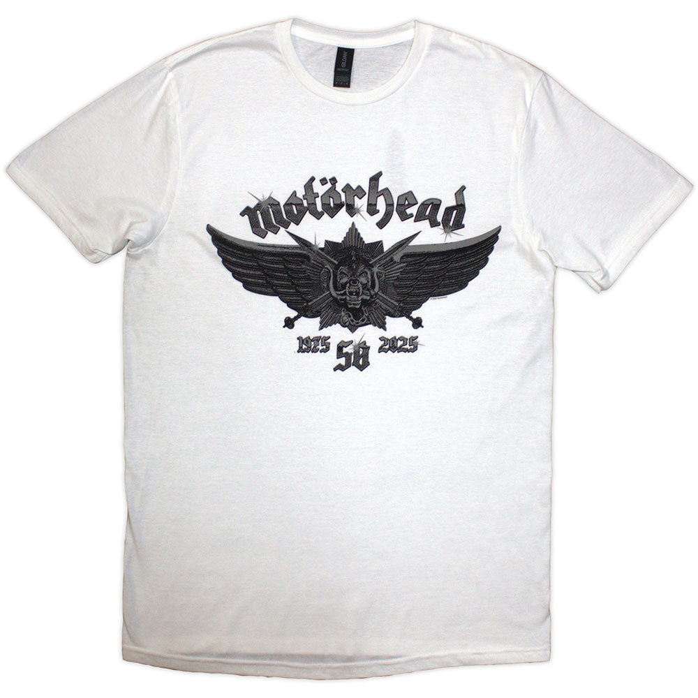 Motörhead | 50 Years Wings Badge - White