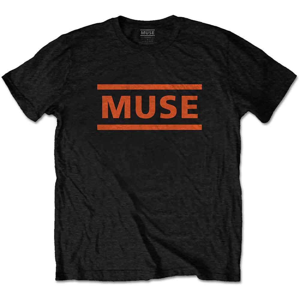 Muse | Orange Logo - T-Shirt Black