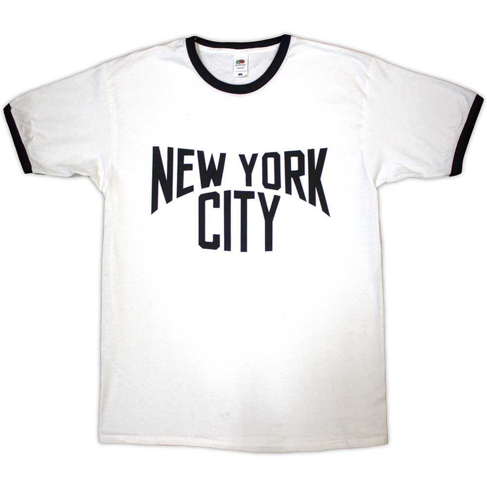 New York City | Text Logo - White