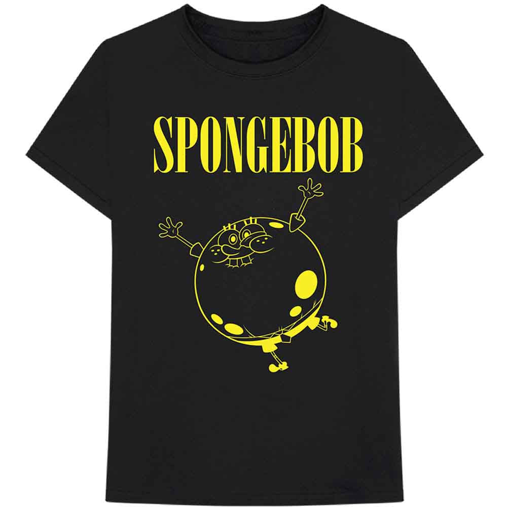 Nickelodian | SpongeBob Inflated Sponge - T-Shirt Black