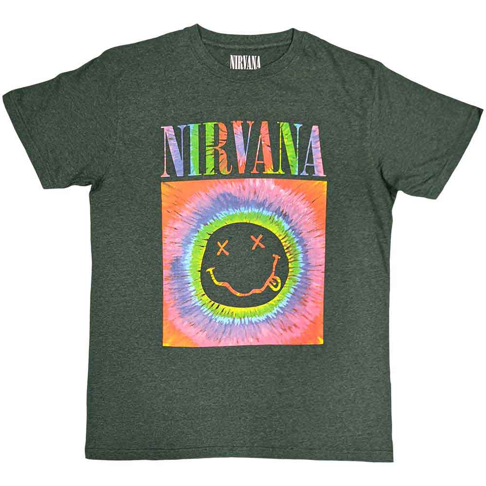 Nirvana | Happy Face Glow Box - T-Shirt Green