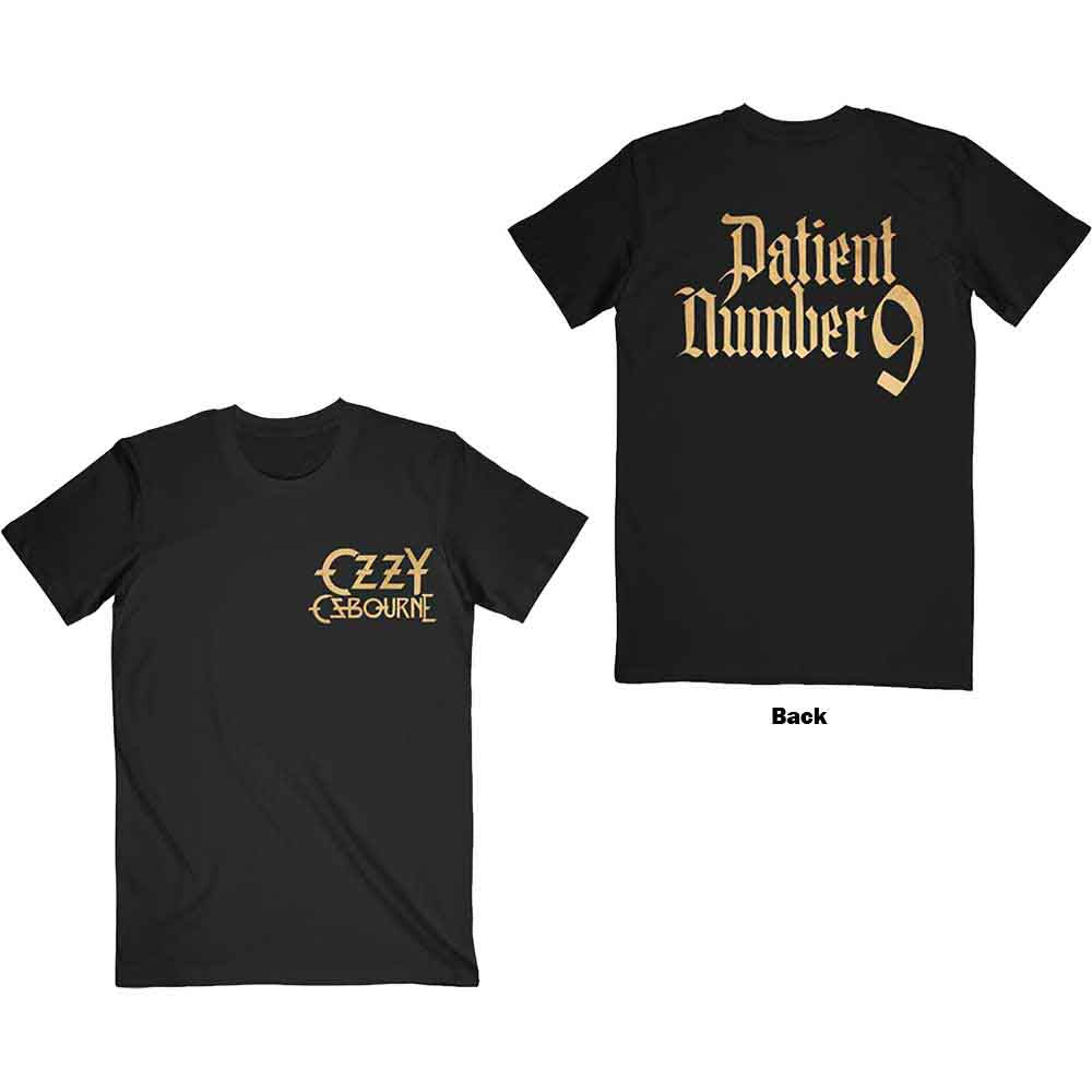 Ozzy Osbourne | Patient No. 9 Gold Logo - T-Shirt Black