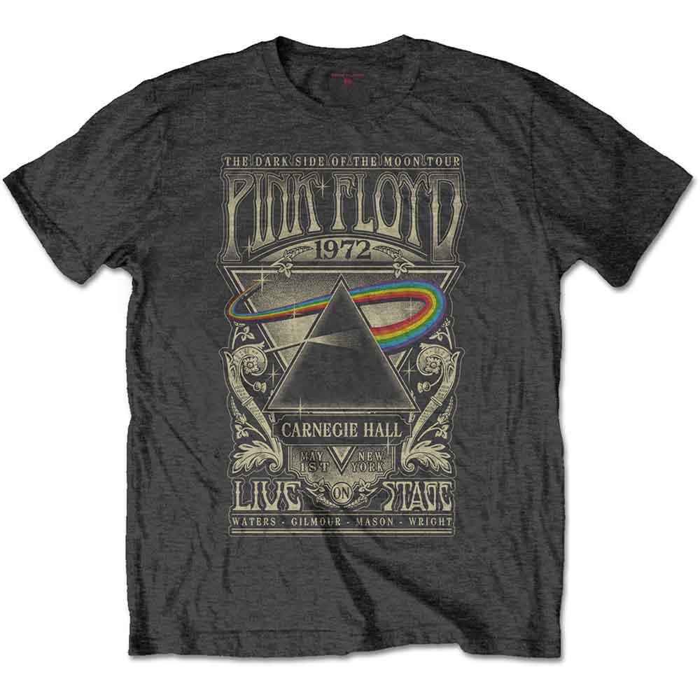 Pink Floyd | Carnegie Hall Poster - T-Shirt Grey