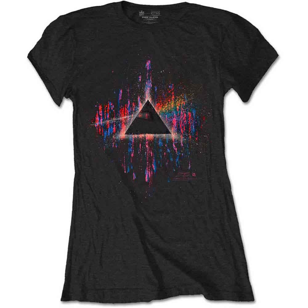 Pink Floyd | Dark Side of the Moon Pink Splatter - T-Shirt Black
