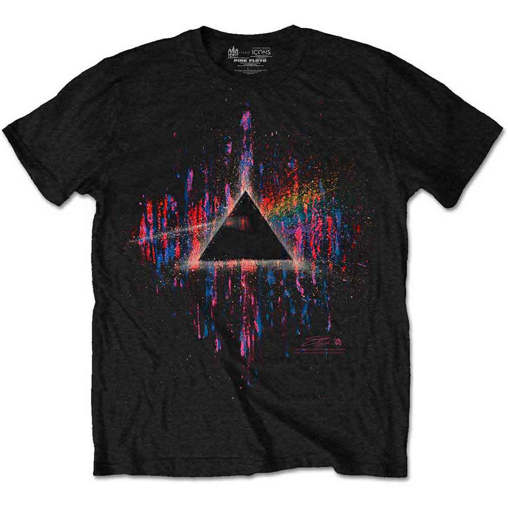 Pink Floyd | Dark Side of the Moon Pink Splatter - T-Shirt Black