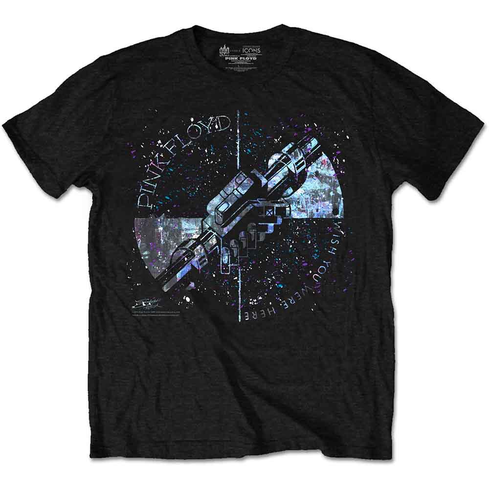 Pink Floyd | Machine Greeting Blue - T-Shirt Black