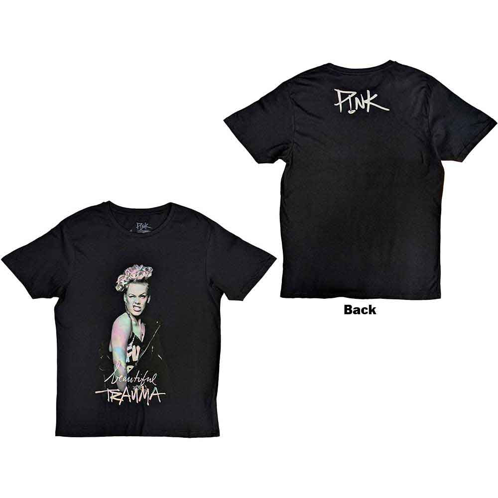 Pink | Wink - T-Shirt Black