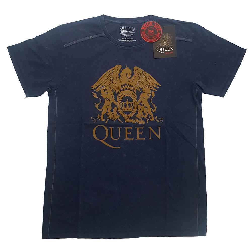 Queen | Classic Crest - T-Shirt Blue