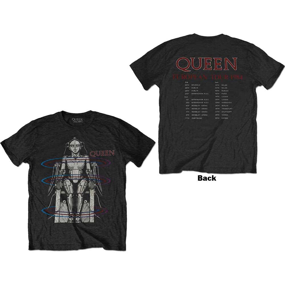 Queen | European Tour 1984 - T-Shirt Black