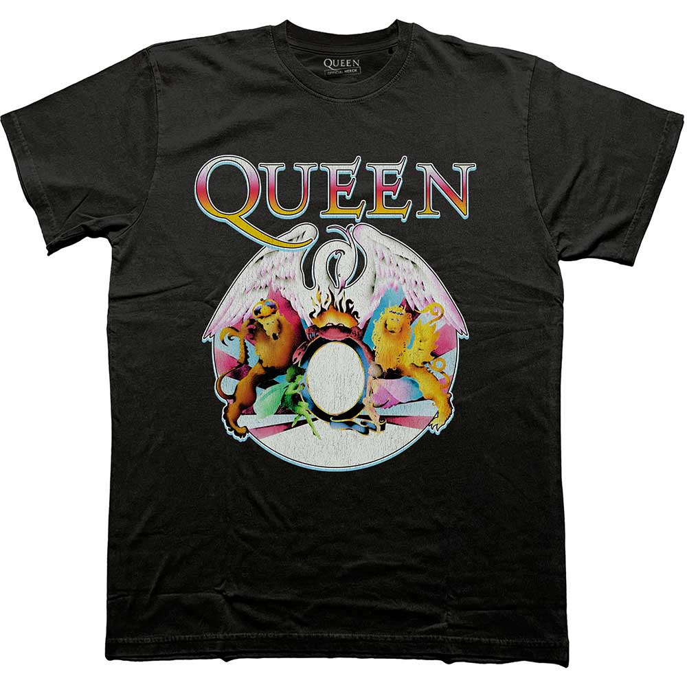 Queen | Multi Colour Crest - Black