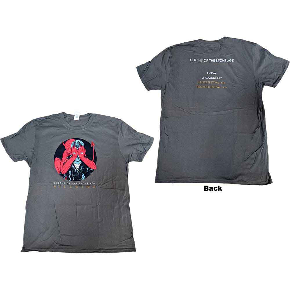 Queens Of The Stone Age | Villains R&L 2017 - T-Shirt Grey