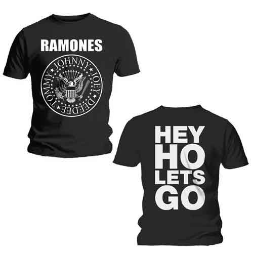 Ramones | Hey Ho (Front & Back) - T-Shirt Black