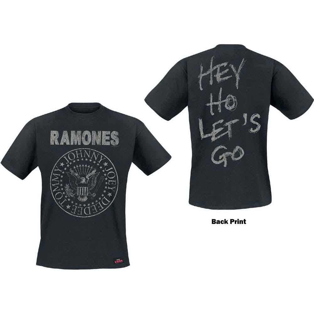 Ramones | Seal Hey Ho - T-Shirt Black