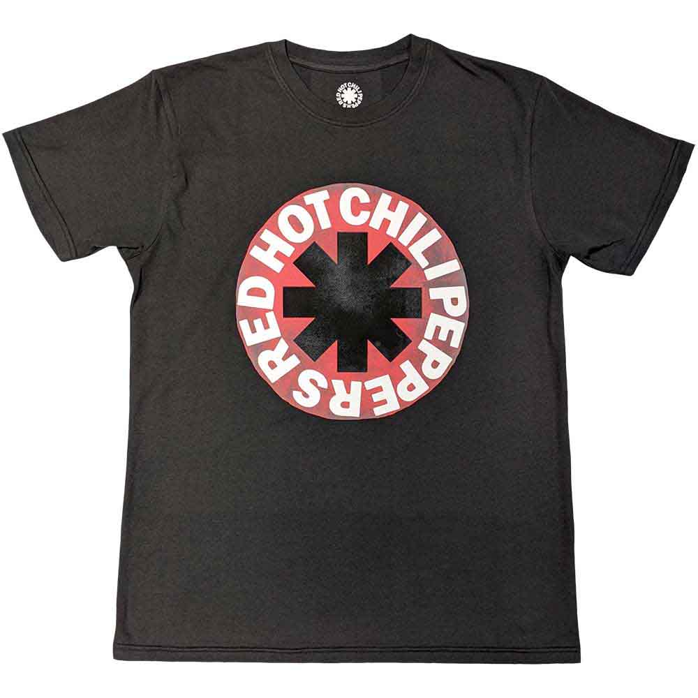 RED HOT CHILI PEPPERS | Red Circle Asterisk - T-Shirt Grey