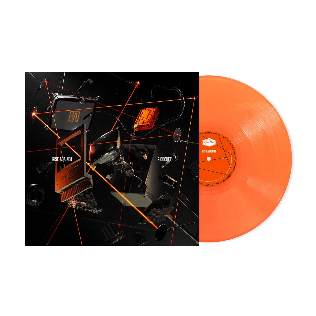 Rise Against | Ricochet (Indie Exclusive) (Neon Orange Vinyl) - Vinyl