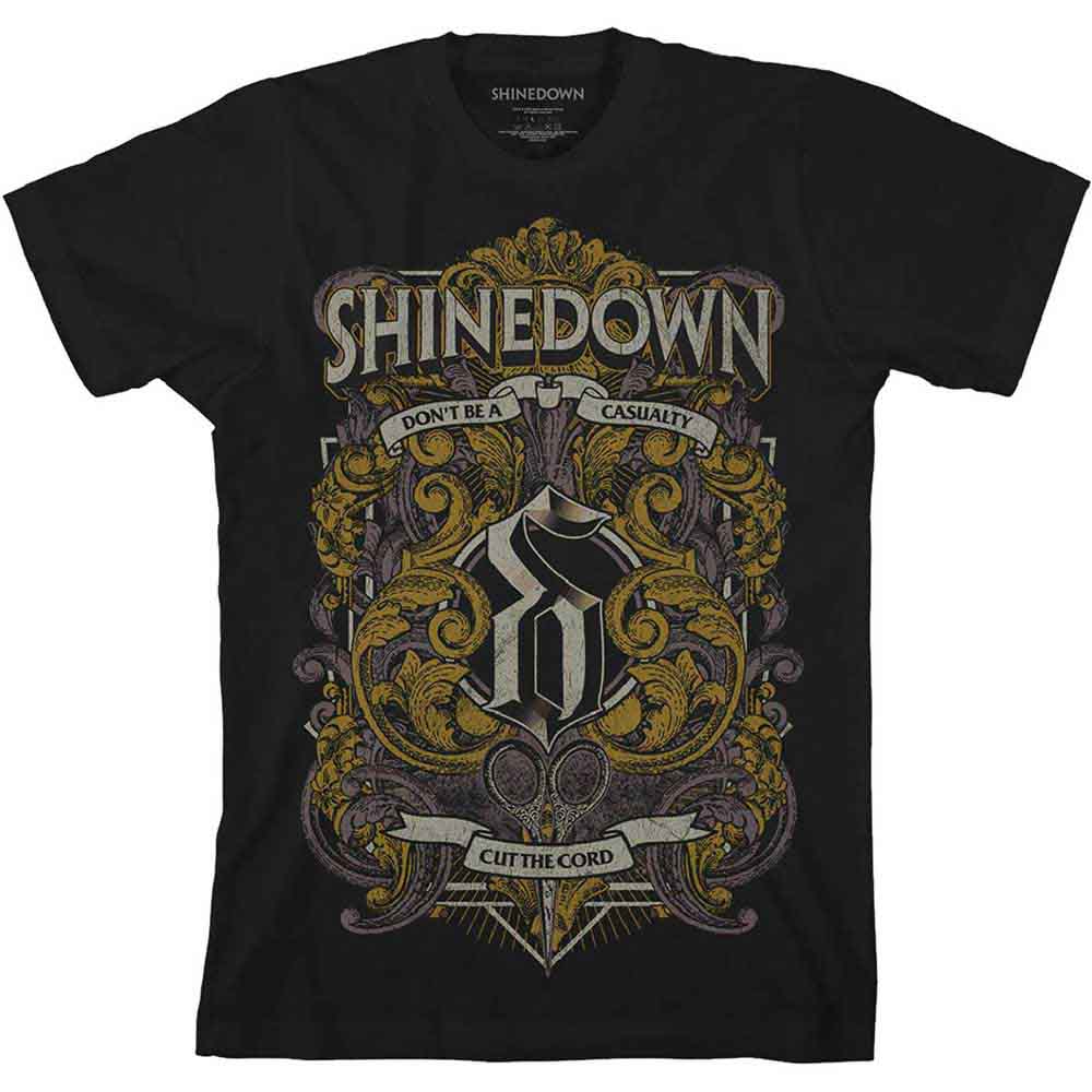 Shinedown | Ornamental Scissors - T-Shirt Black