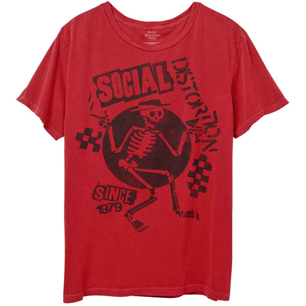 Social Distortion | Speakeasy Checkerboard - T-Shirt Red