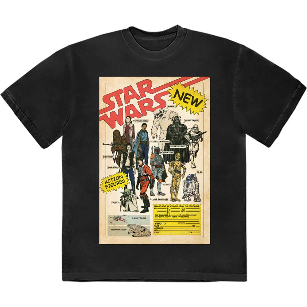 Star Wars | Action Figures - T-Shirt Black